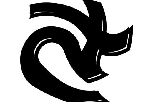 酔っ払ってる風な文字「さ」
