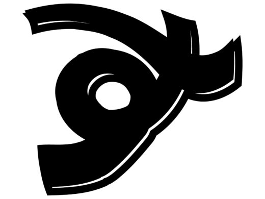 酔っ払ってる風な文字「す」