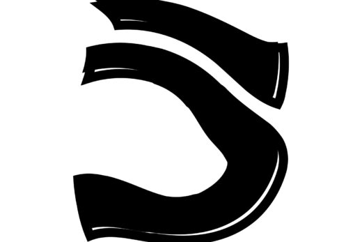 酔っ払ってる風な文字「う」