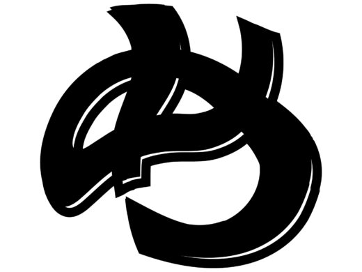 酔っ払ってる風な文字「め」