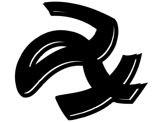 酔っ払ってる風な文字「み」