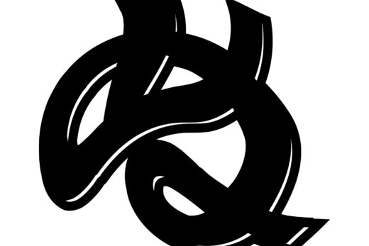 酔っ払ってる風な文字「ぬ」