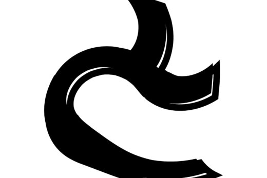 酔っ払ってる風な文字「と」
