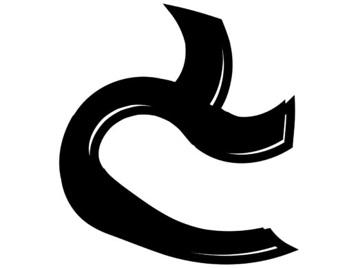 酔っ払ってる風な文字「と」
