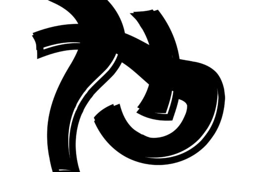 酔っ払ってる風な文字「や」